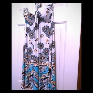 NWOT Bliss USA halter dress sz large